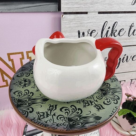 💖 NWT Hello Kitty Face Red & White Ceramic Mug #7251 💖 - Picture 5 of 5